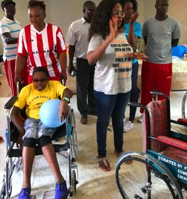 Benta delivers wheelchairs donated by Pressalit.